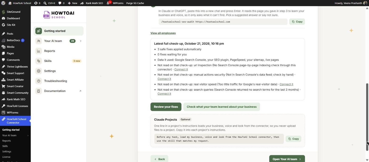 Getting started step 5 after your first audit